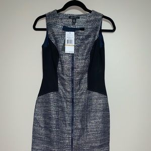 Kenneth Cole silver/blue Zip up dress